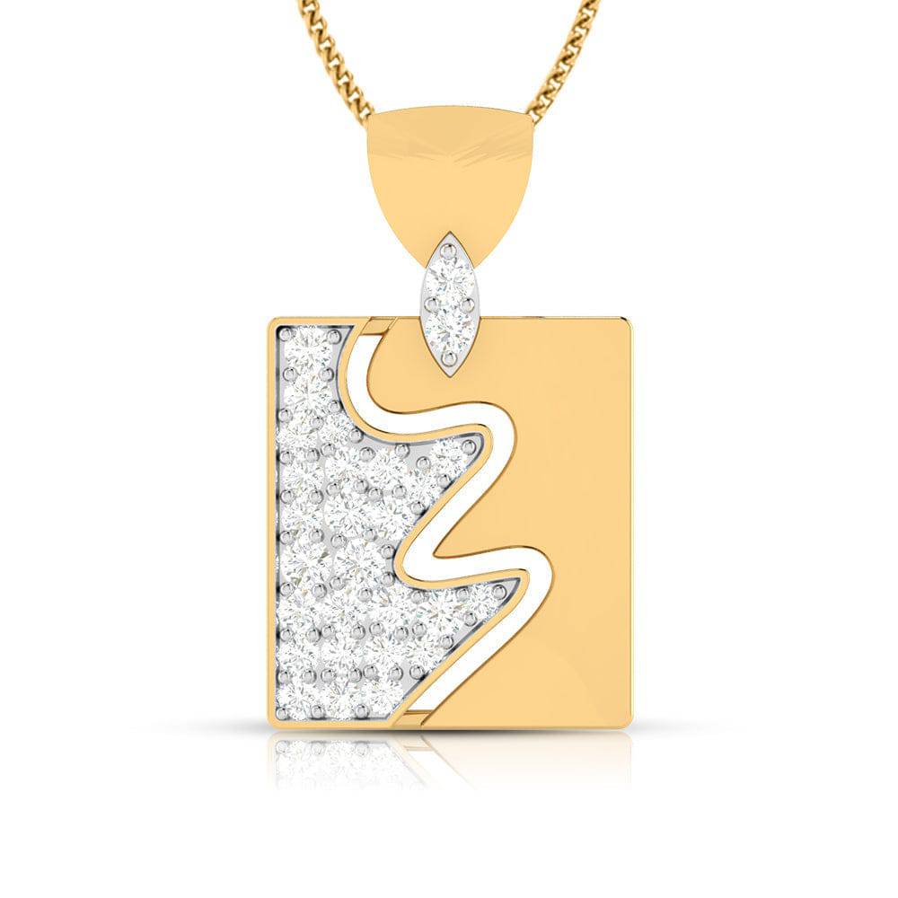 Hemming Round delicate lab grown diamond pendant Fiona Diamonds