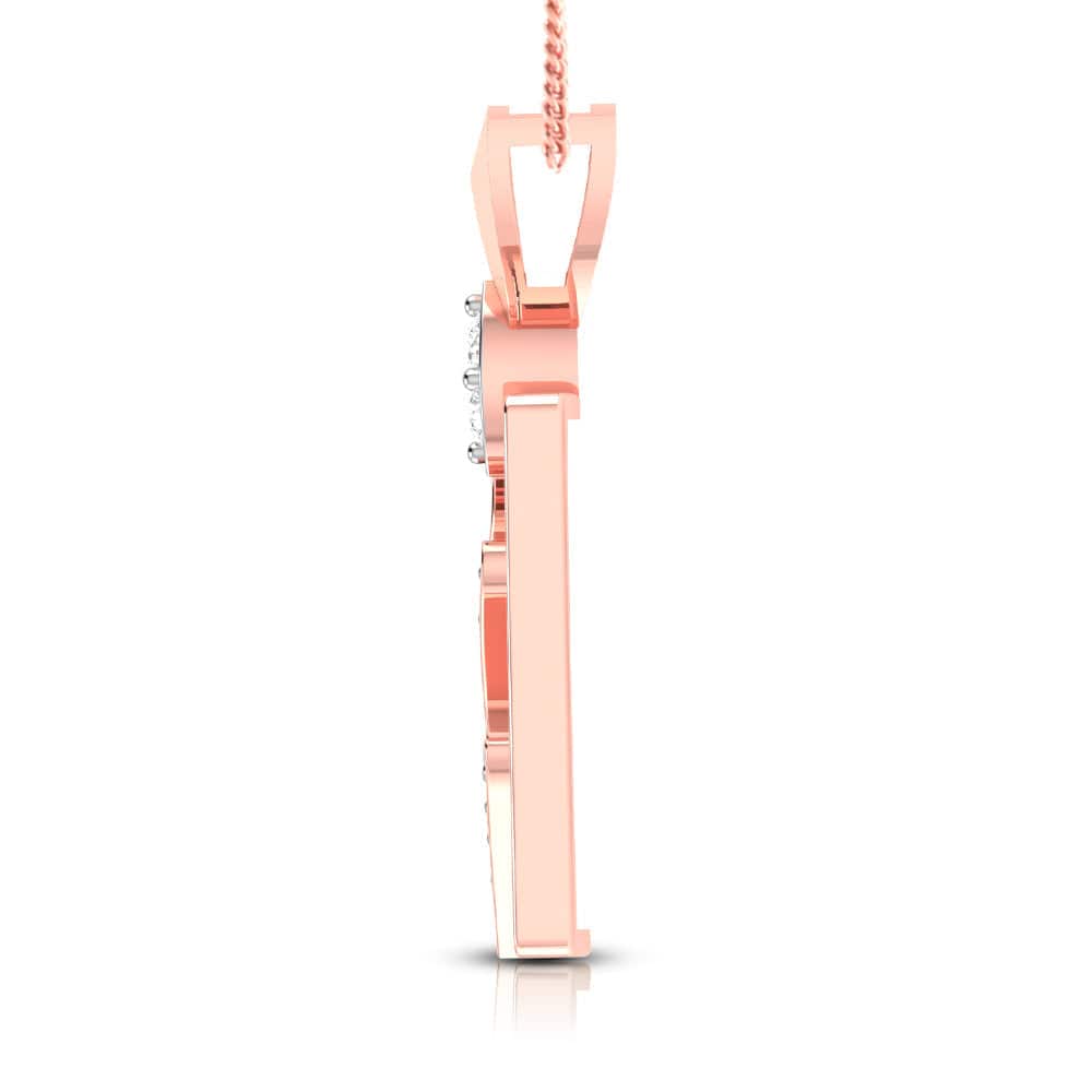 Hemming Round delicate lab grown diamond pendant Fiona Diamonds