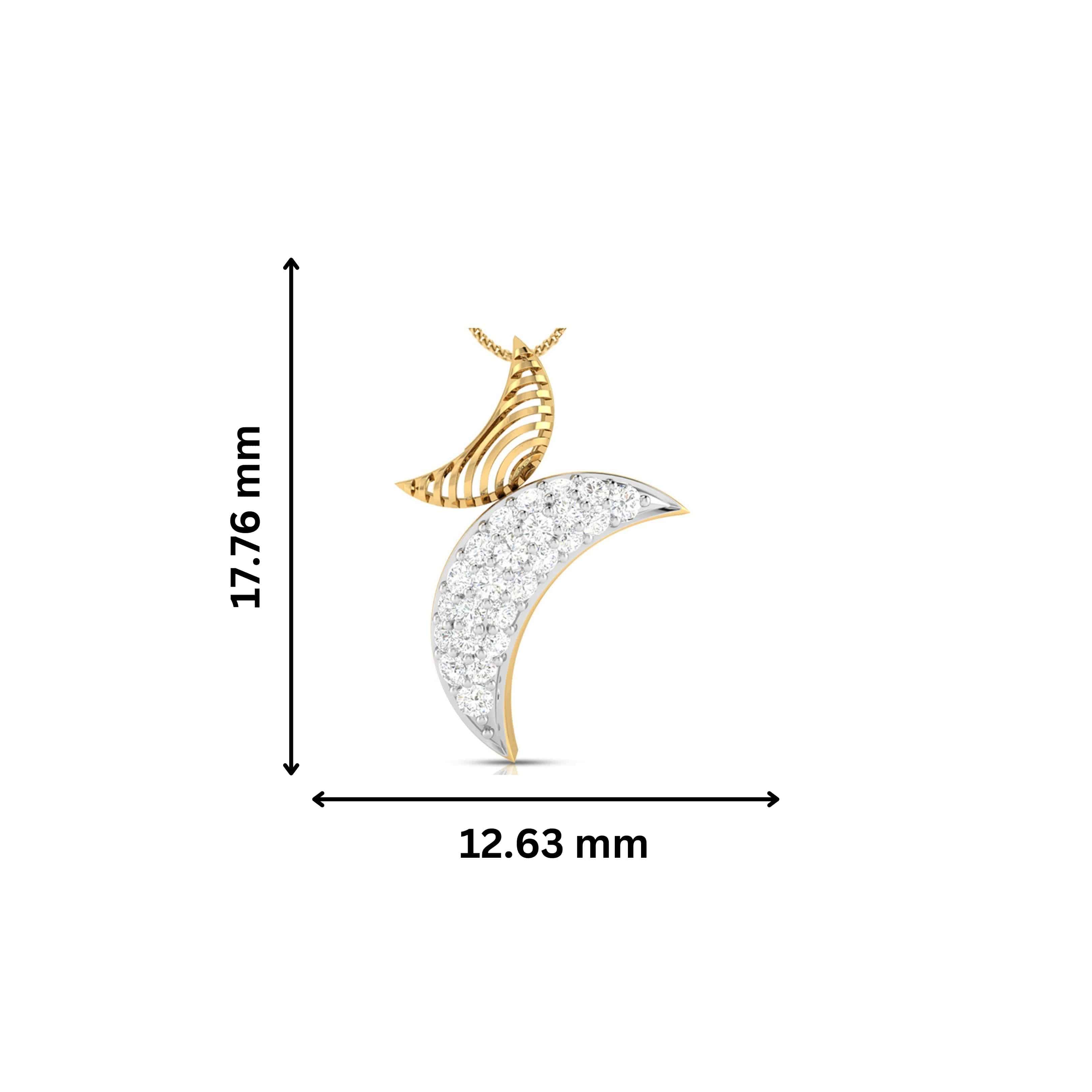 Ravishing modern lab grown diamond pendant design Fiona Diamonds