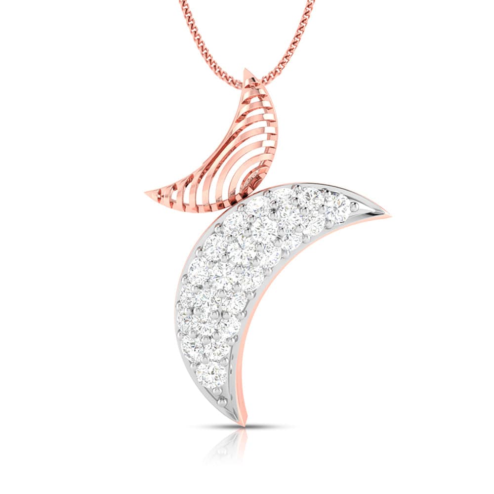 Ravishing modern lab grown diamond pendant design Fiona Diamonds