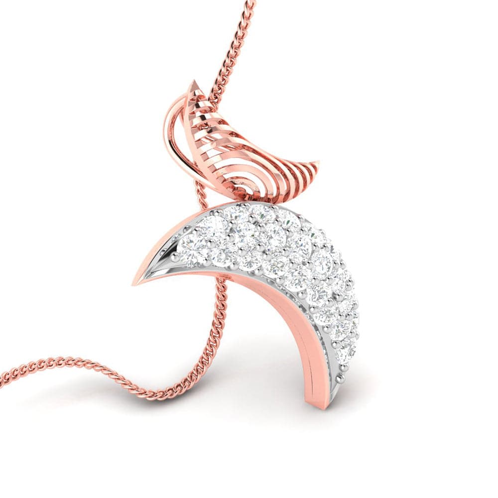 Ravishing modern lab grown diamond pendant design Fiona Diamonds