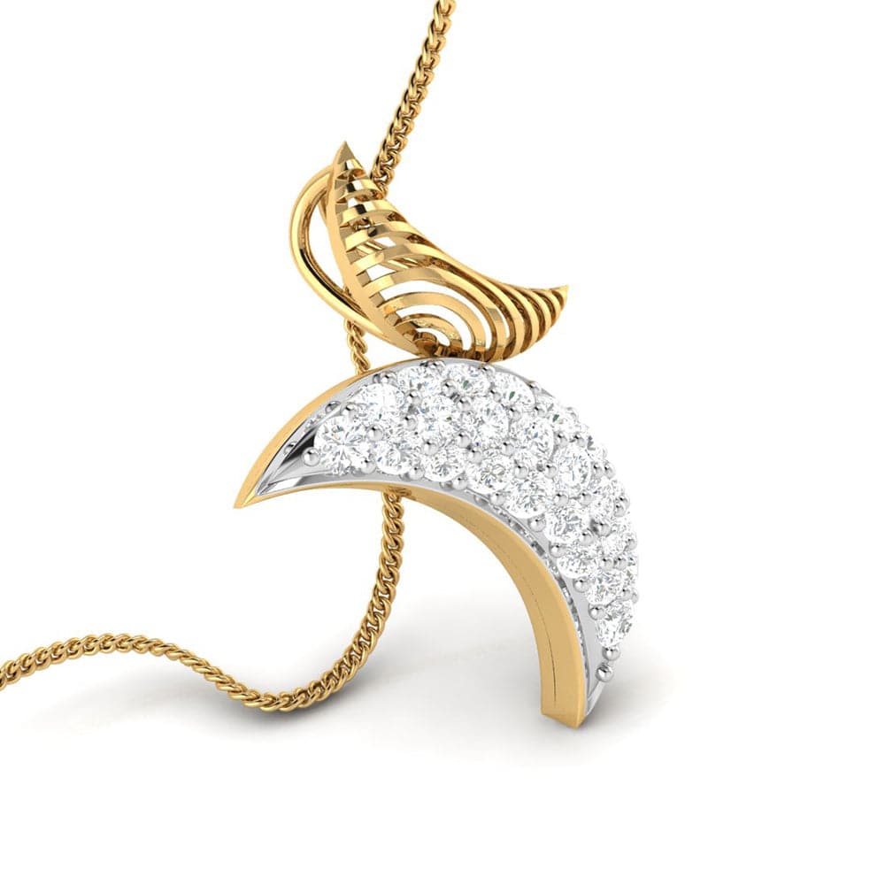 Ravishing modern lab grown diamond pendant design Fiona Diamonds