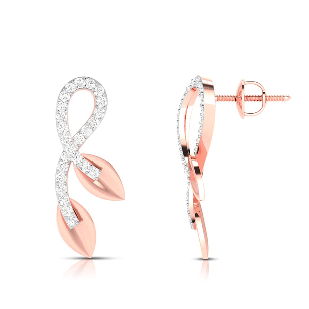Designer earrings collection Noose Lab Grown Diamond Earrings Fiona Diamonds
