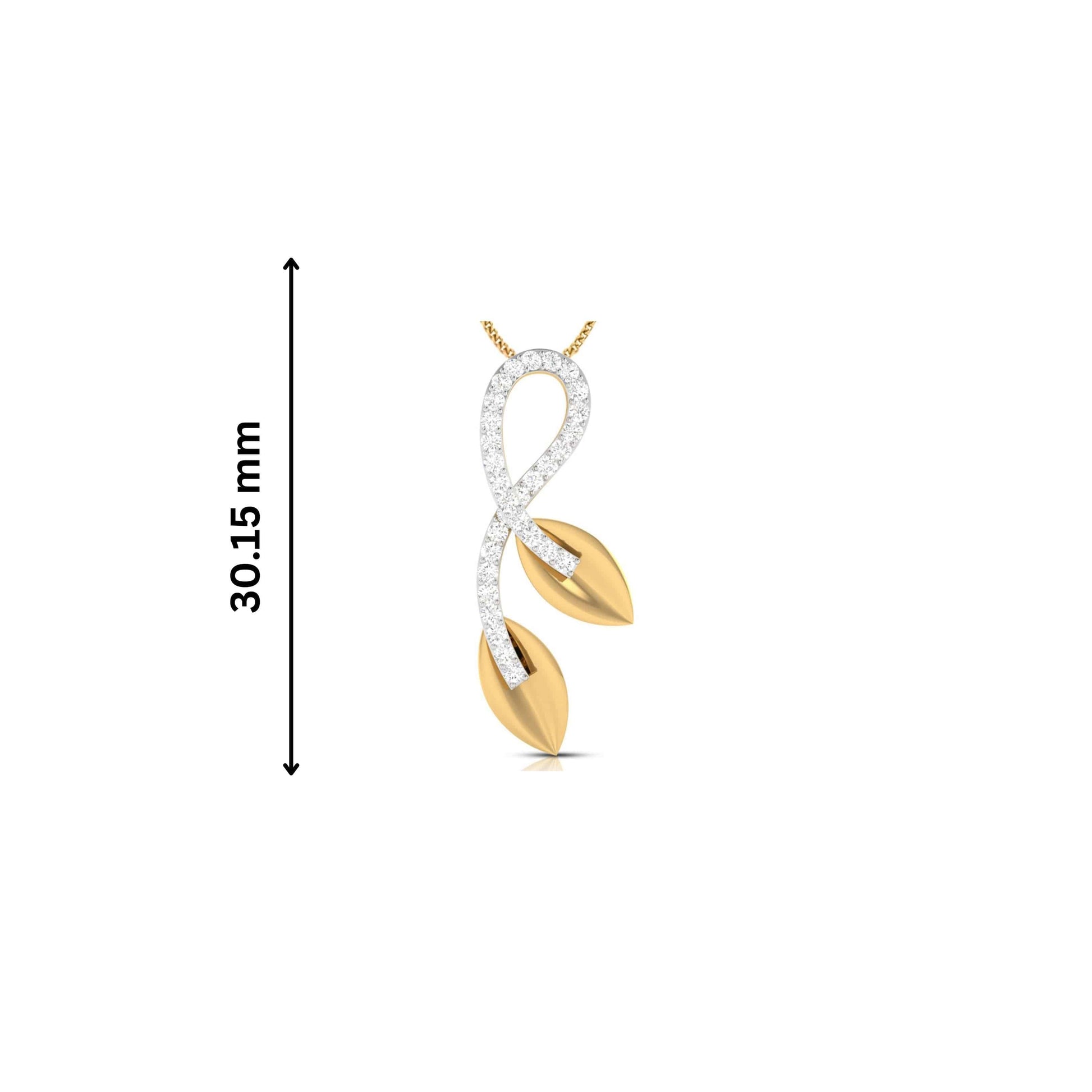 Enlance Round unique lab grown diamond pendant design Fiona Diamonds