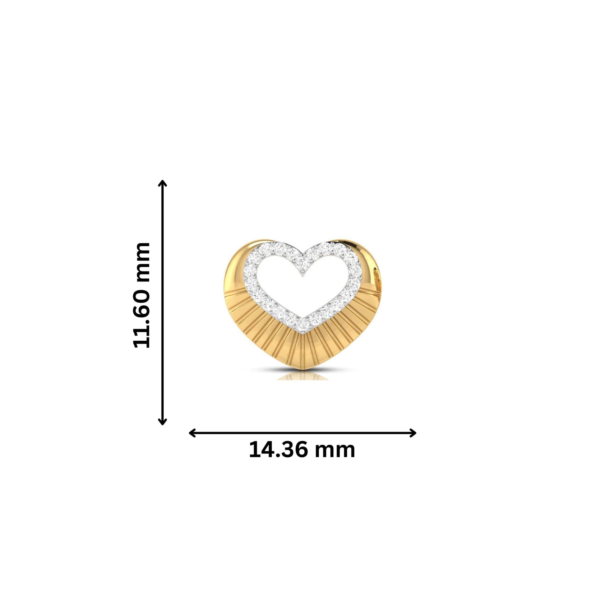 Heart shape earrings design Faddish Lab Grown Diamond Earrings Fiona Diamonds