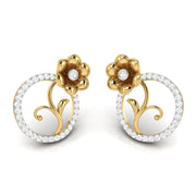 Daily wear earrings design Ridge Lab Grown Diamond Earrings Fiona Diamonds