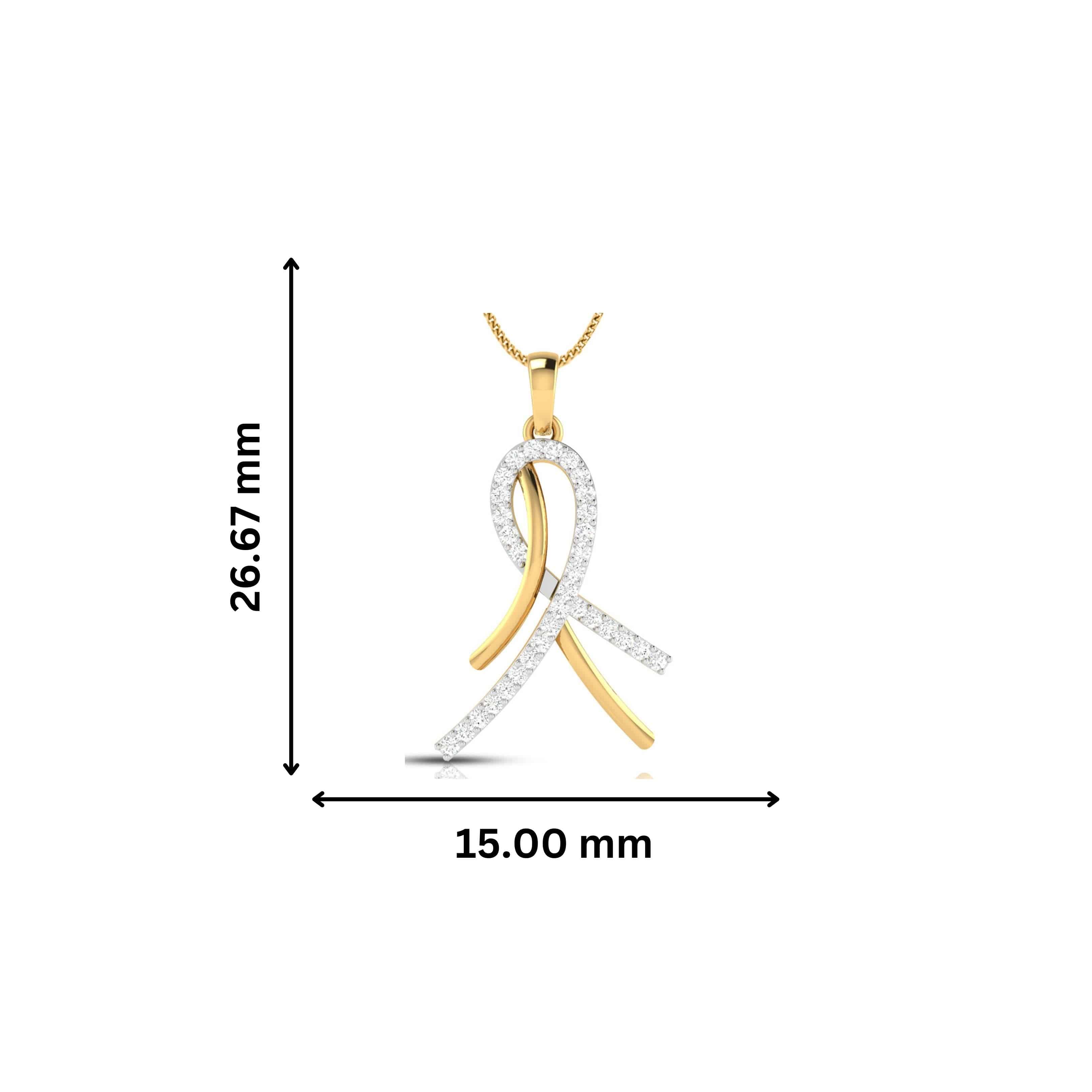 Luxe lab grown diamond pendant design for women Fiona Diamonds