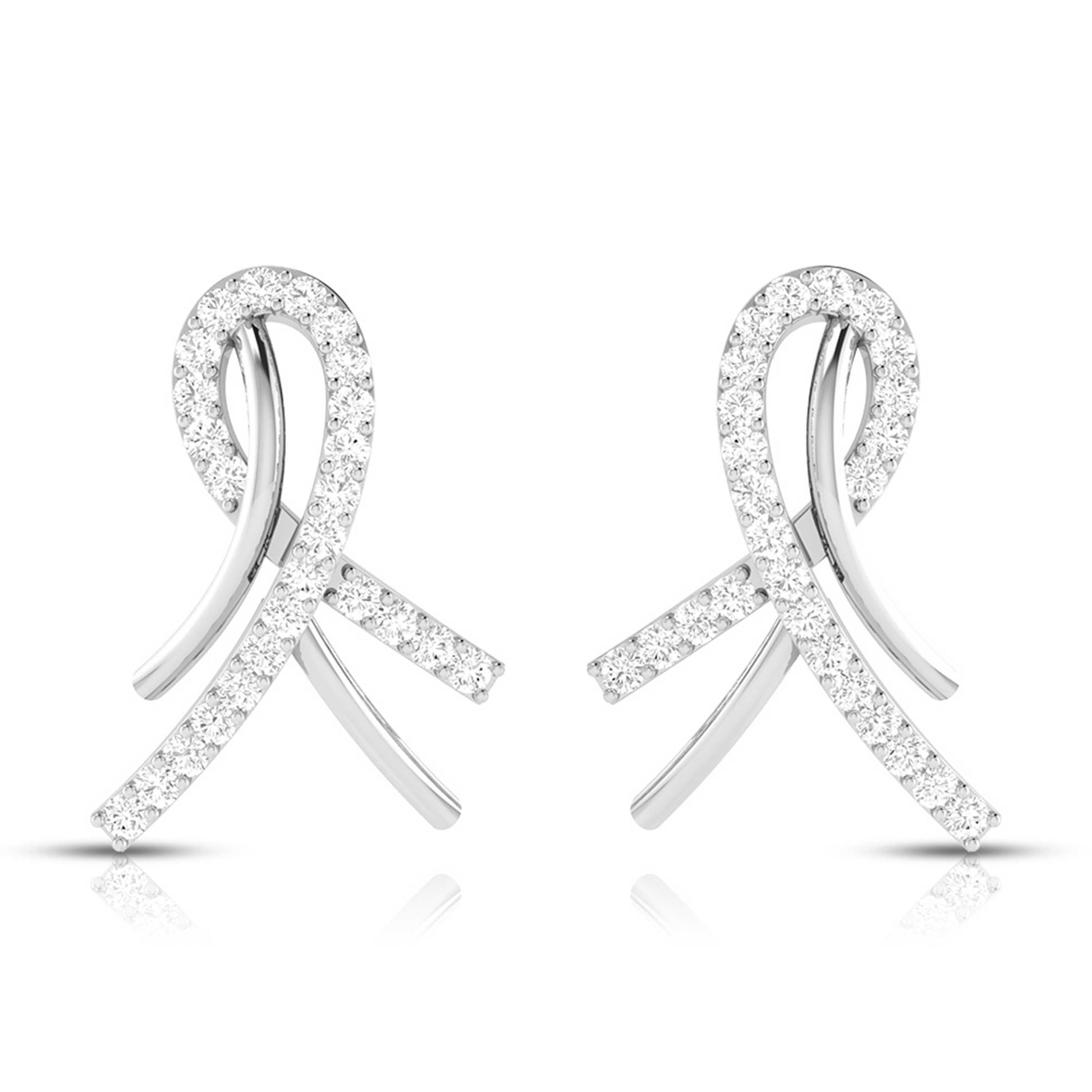 Party wear earrings design Markos Lab Grown Diamond Earrings Fiona Diamonds