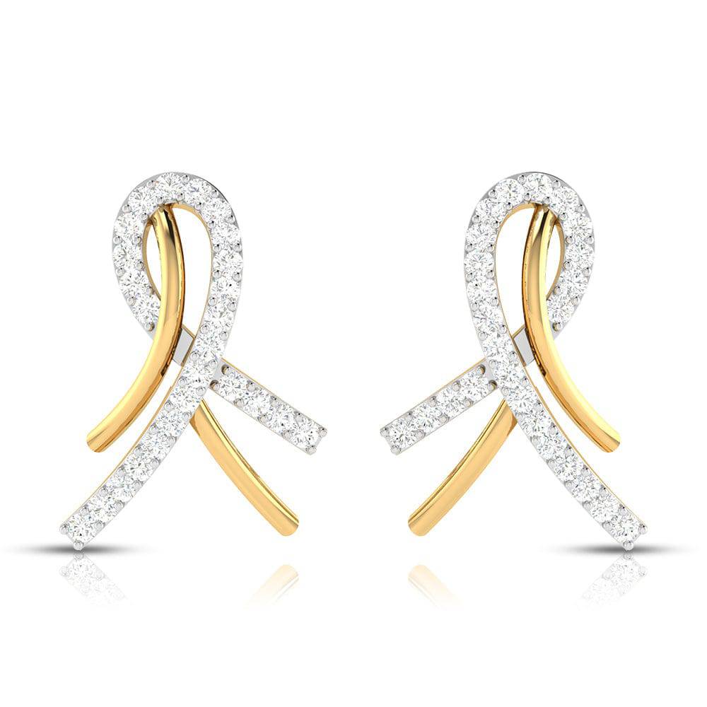 Party wear earrings design Markos Lab Grown Diamond Earrings Fiona Diamonds