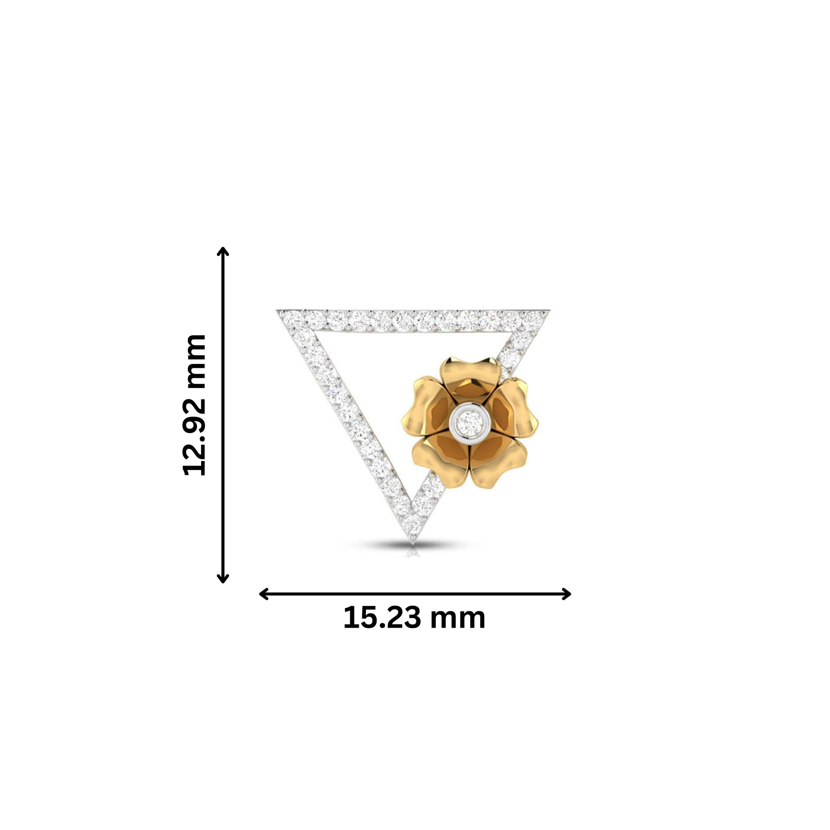 Earrings flower design Selective Lab Grown Diamond Earrings Fiona Diamonds