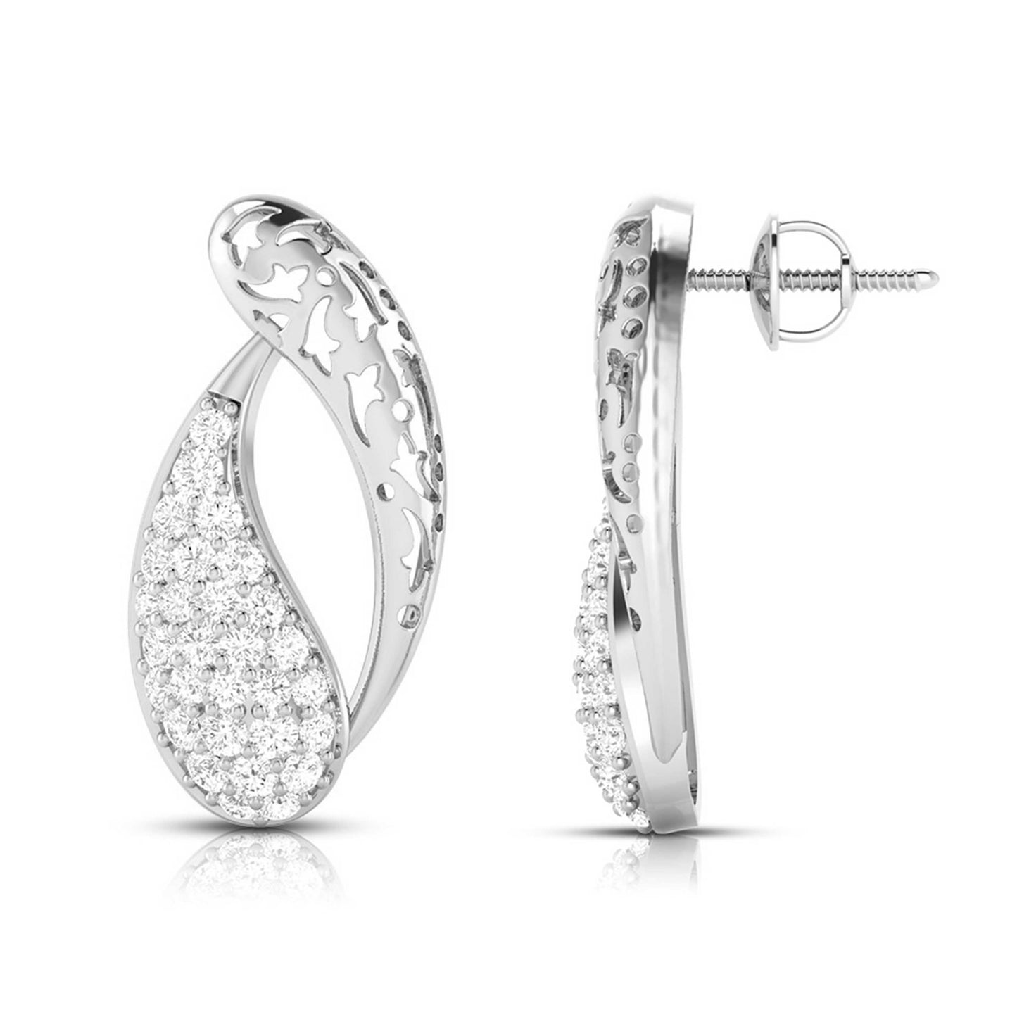 Fancy earrings design Thrift Lab Grown Diamond Earrings Fiona Diamonds