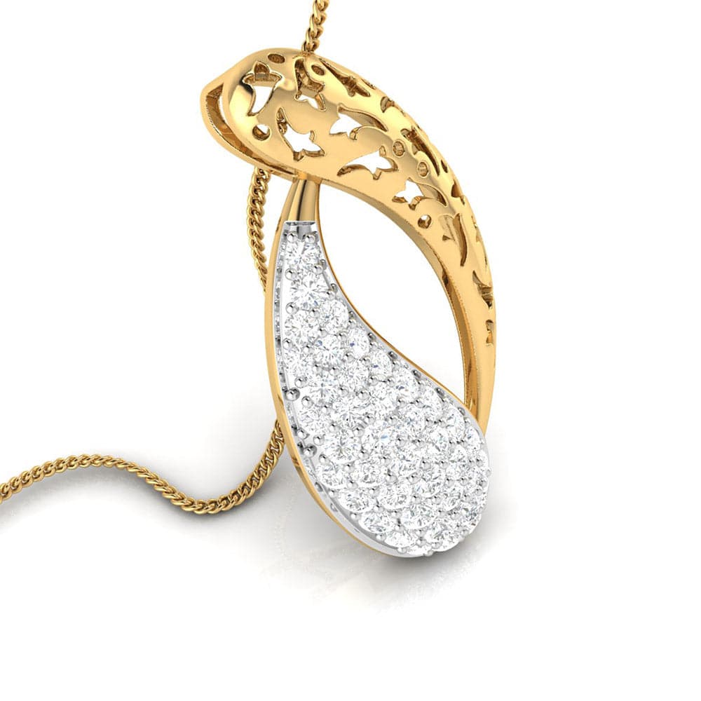 Koosh lab grown diamond pendant designs for female Fiona Diamonds