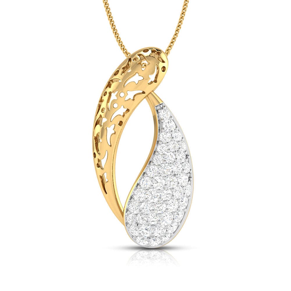 Koosh lab grown diamond pendant designs for female Fiona Diamonds
