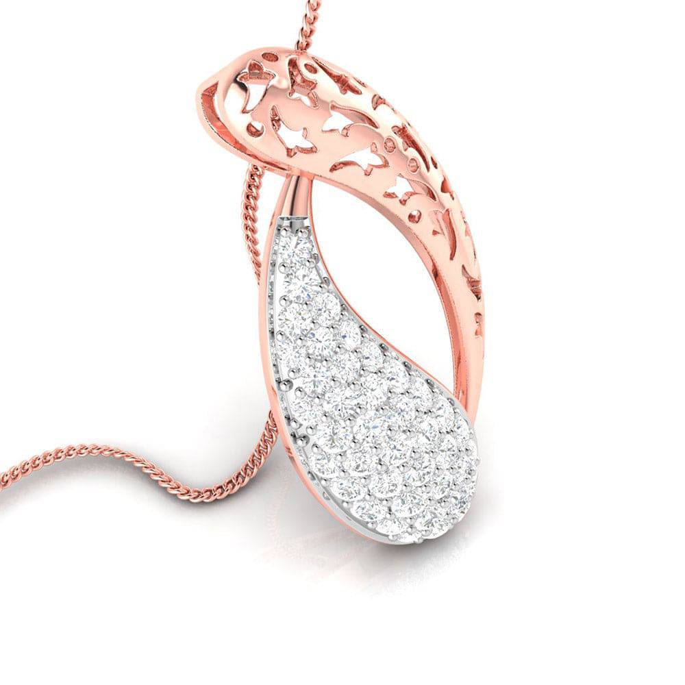 Koosh lab grown diamond pendant designs for female Fiona Diamonds