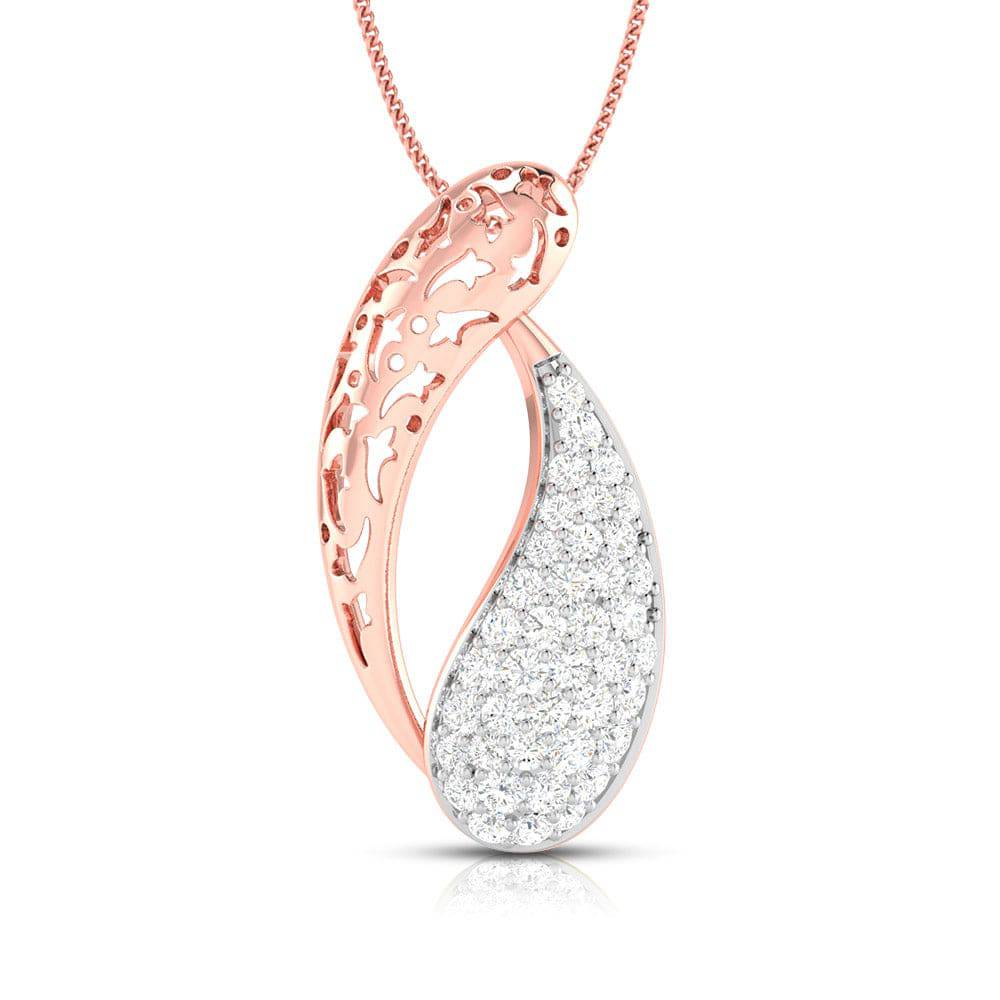 Koosh lab grown diamond pendant designs for female Fiona Diamonds
