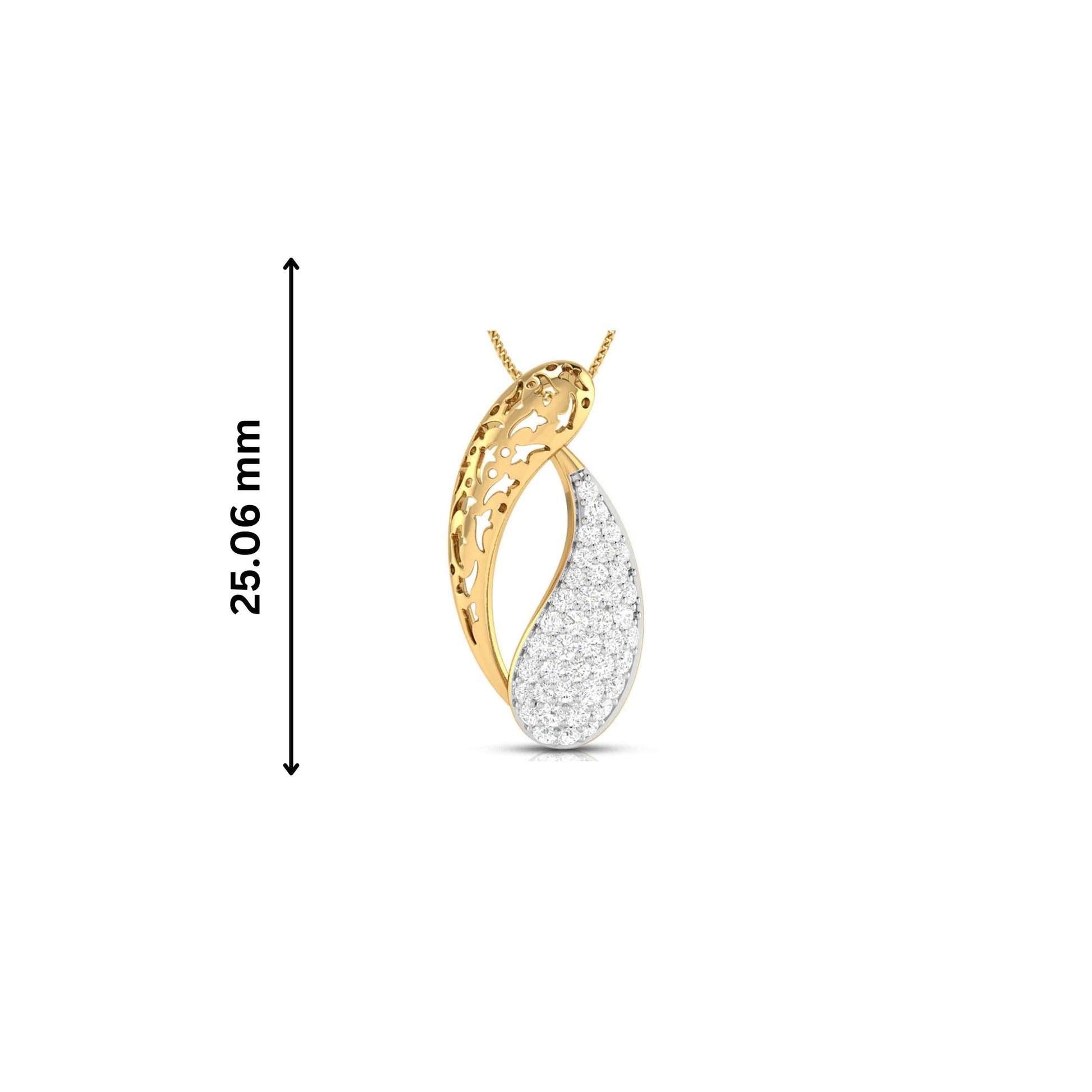 Koosh lab grown diamond pendant designs for female Fiona Diamonds