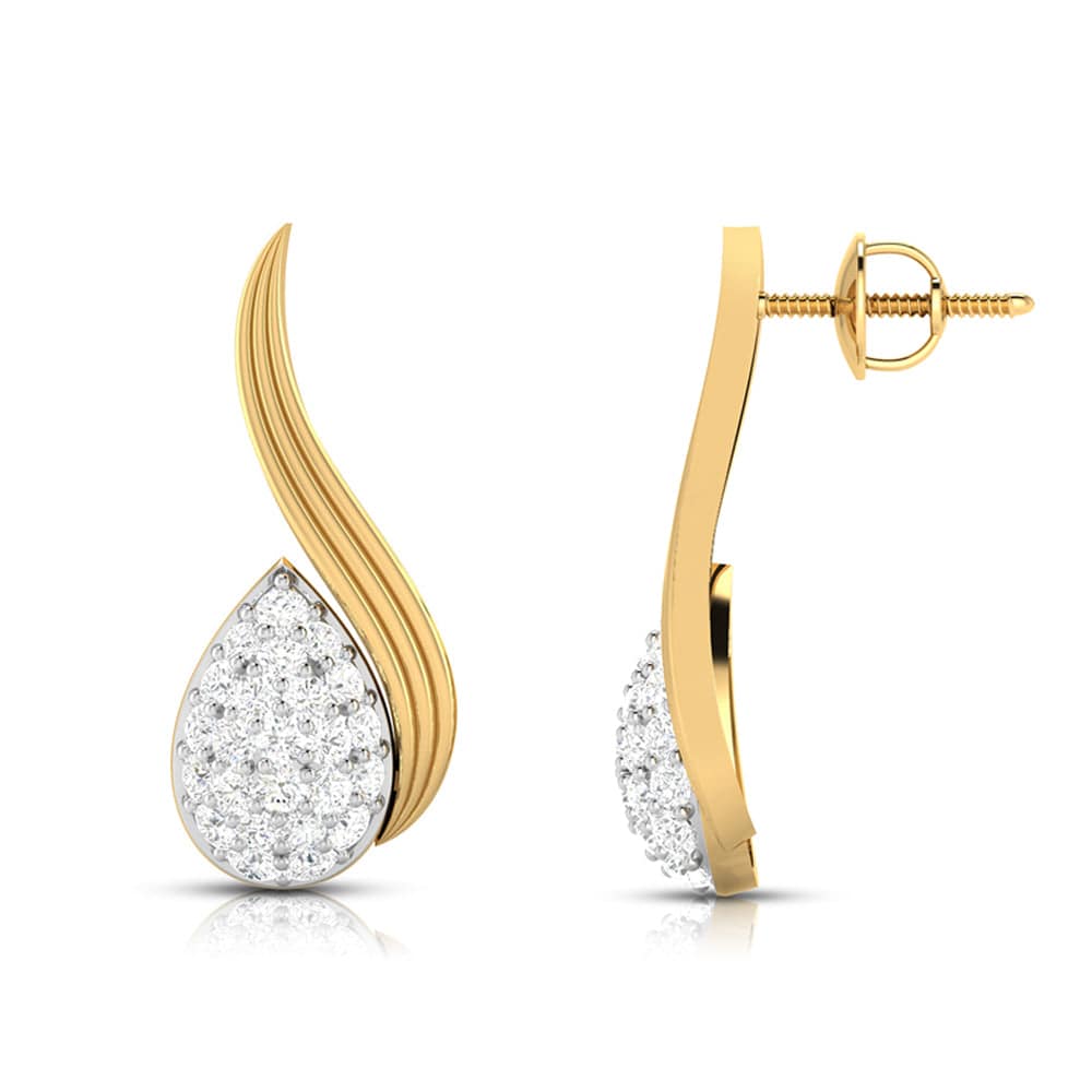 Fancy earrings design Orlando Lab Grown Diamond Earrings Fiona Diamonds