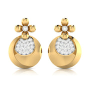 Earrings flower design Superior Lab Grown Diamond Earrings Fiona Diamonds