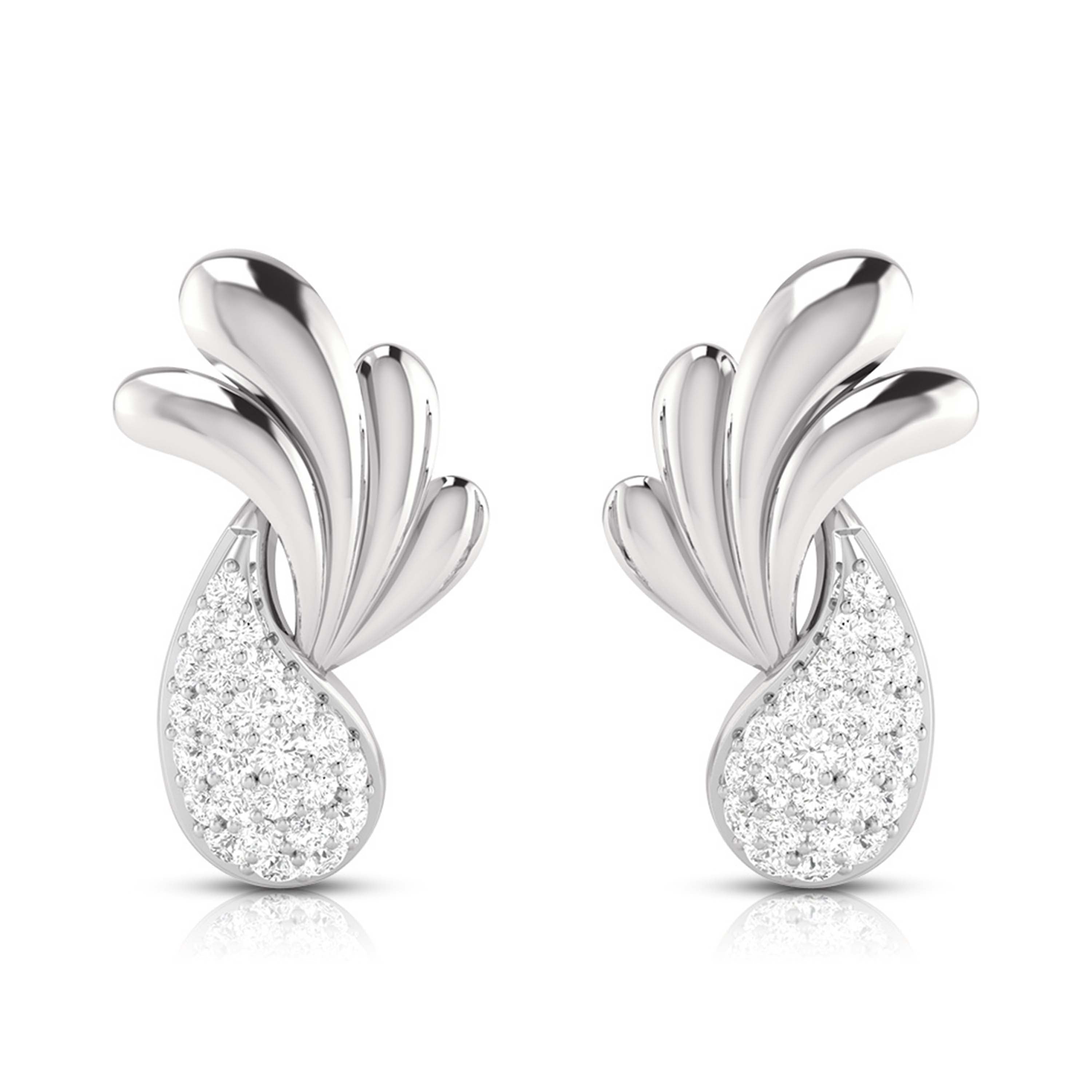Daily wear earrings design Sziro Lab Grown Diamond Earrings Fiona Diamonds