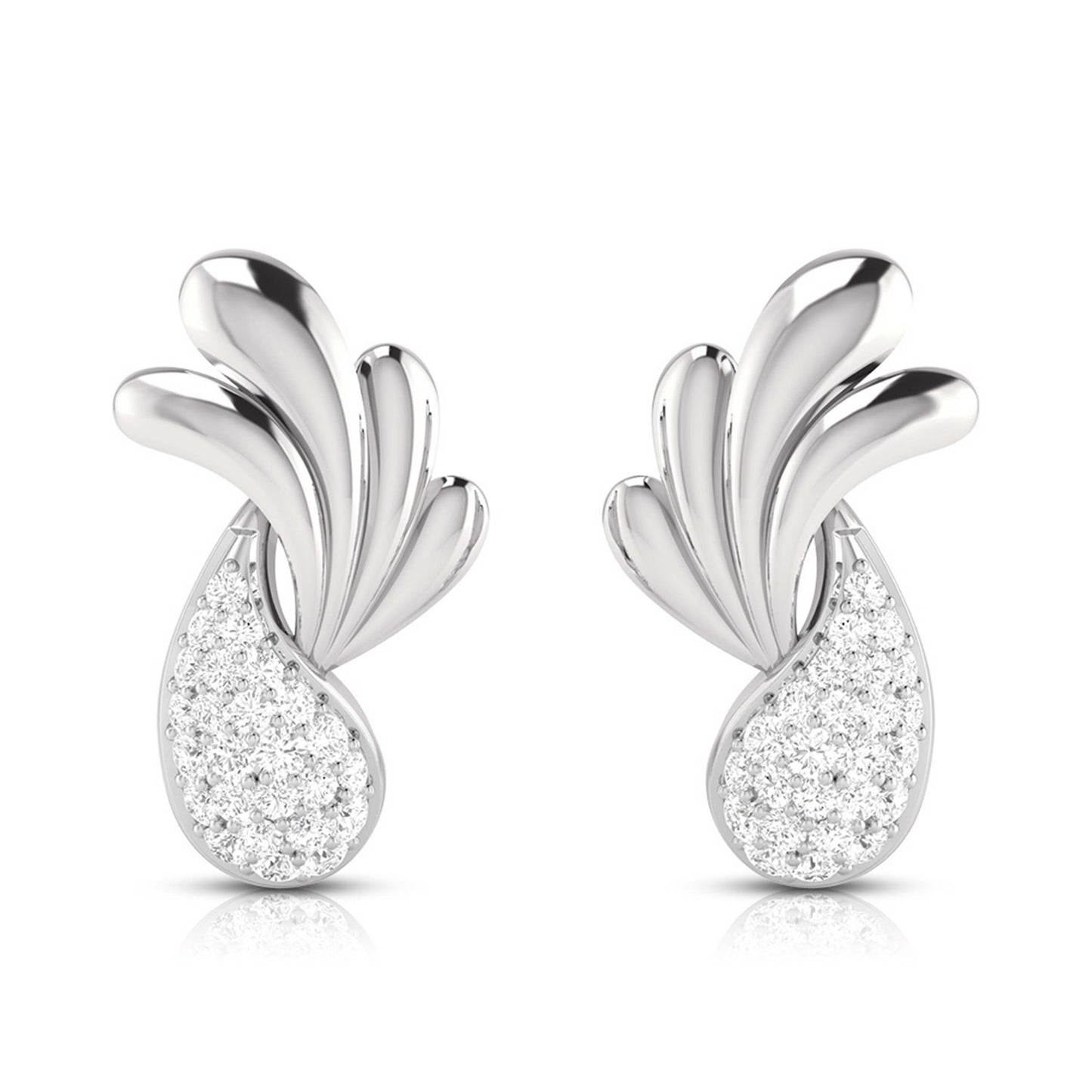 Daily wear earrings design Sziro Lab Grown Diamond Earrings Fiona Diamonds