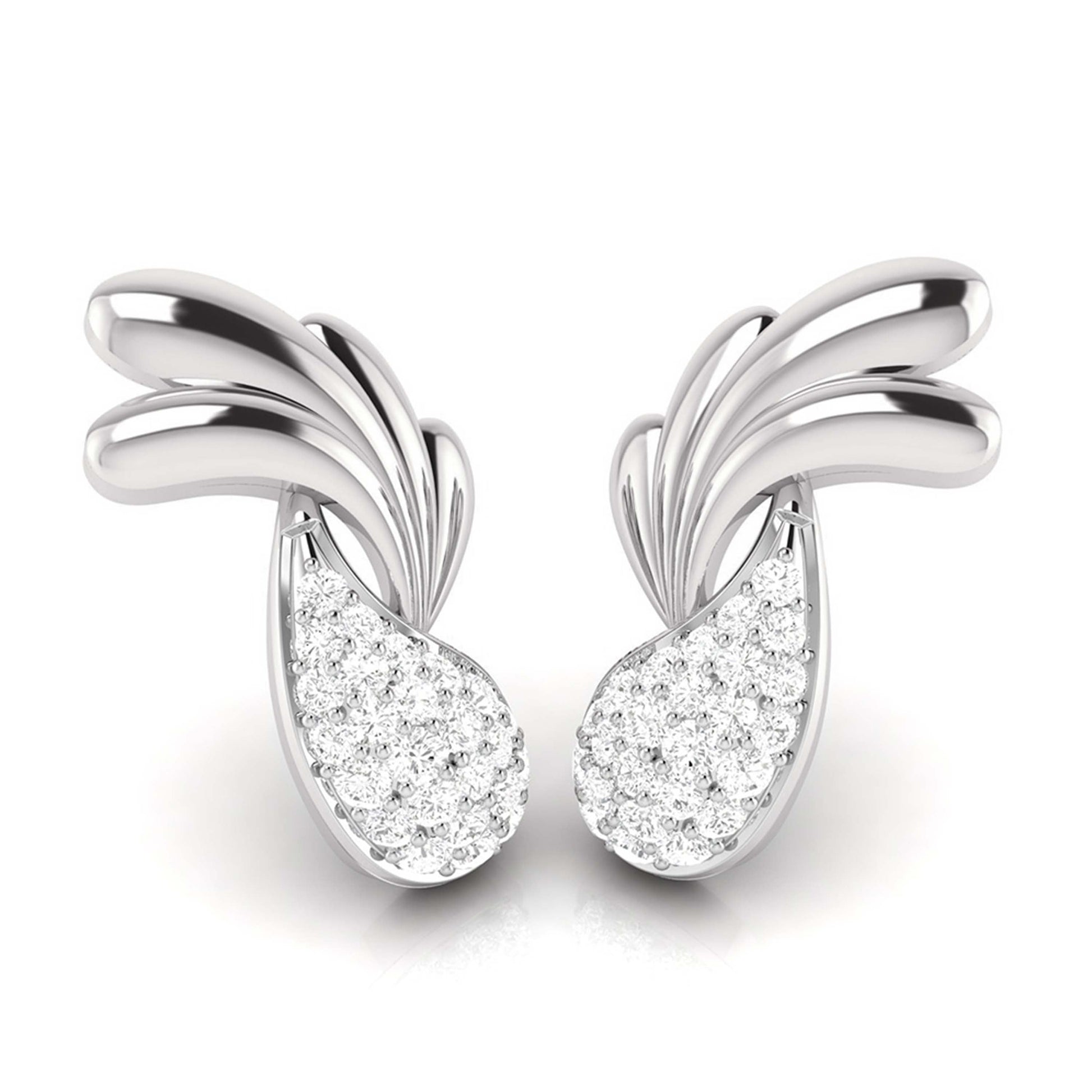 Daily wear earrings design Sziro Lab Grown Diamond Earrings Fiona Diamonds