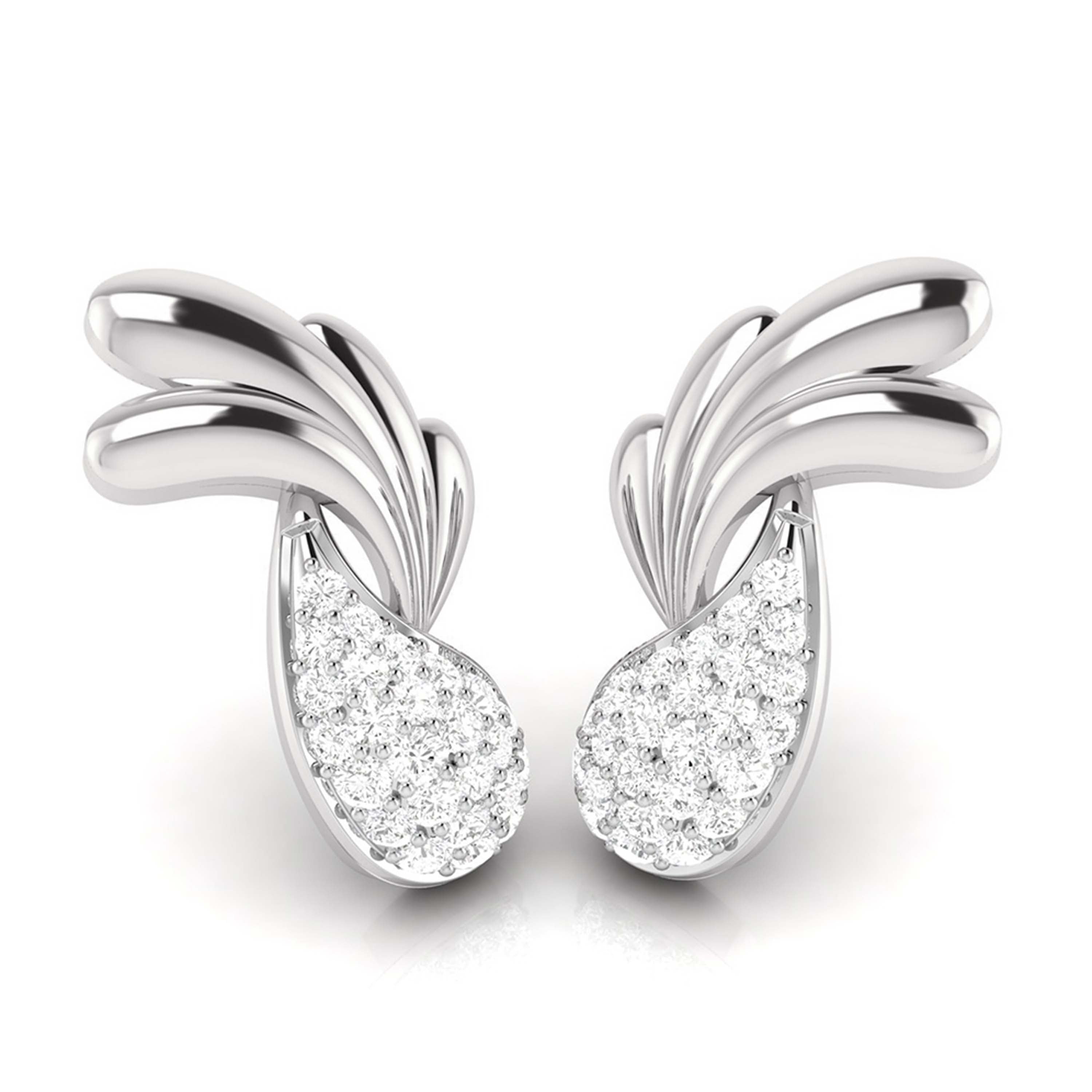 Daily wear earrings design Sziro Lab Grown Diamond Earrings Fiona Diamonds