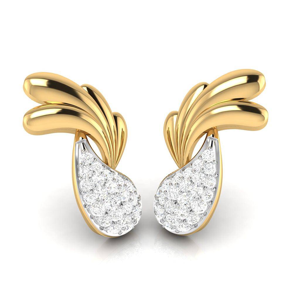 Daily wear earrings design Sziro Lab Grown Diamond Earrings Fiona Diamonds