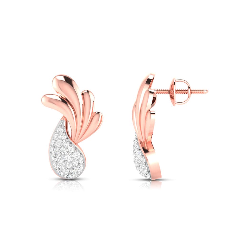 Daily wear earrings design Sziro Lab Grown Diamond Earrings Fiona Diamonds