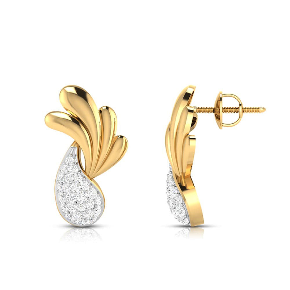 Daily wear earrings design Sziro Lab Grown Diamond Earrings Fiona Diamonds