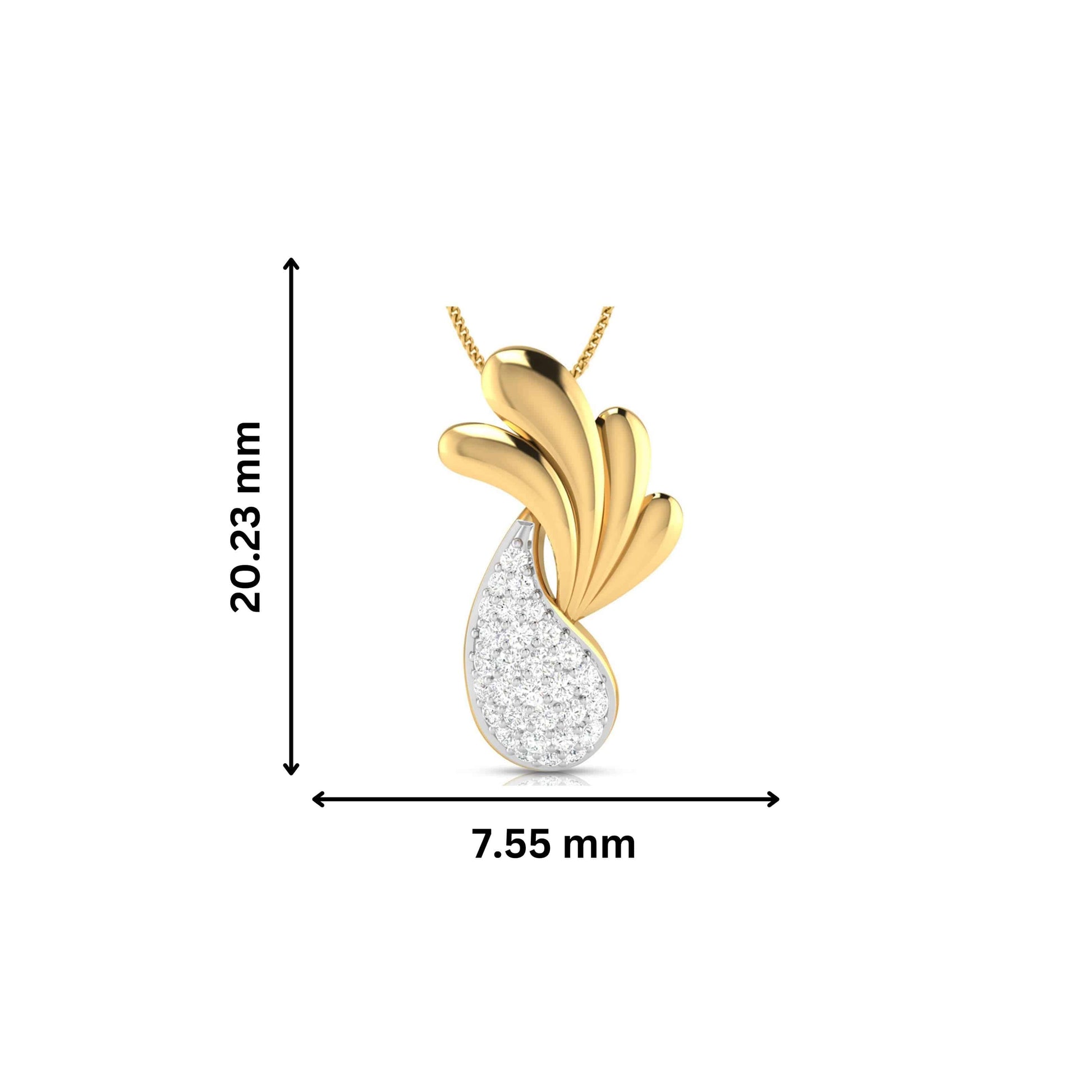 Trickery lab grown diamond pendant designs for female Fiona Diamonds