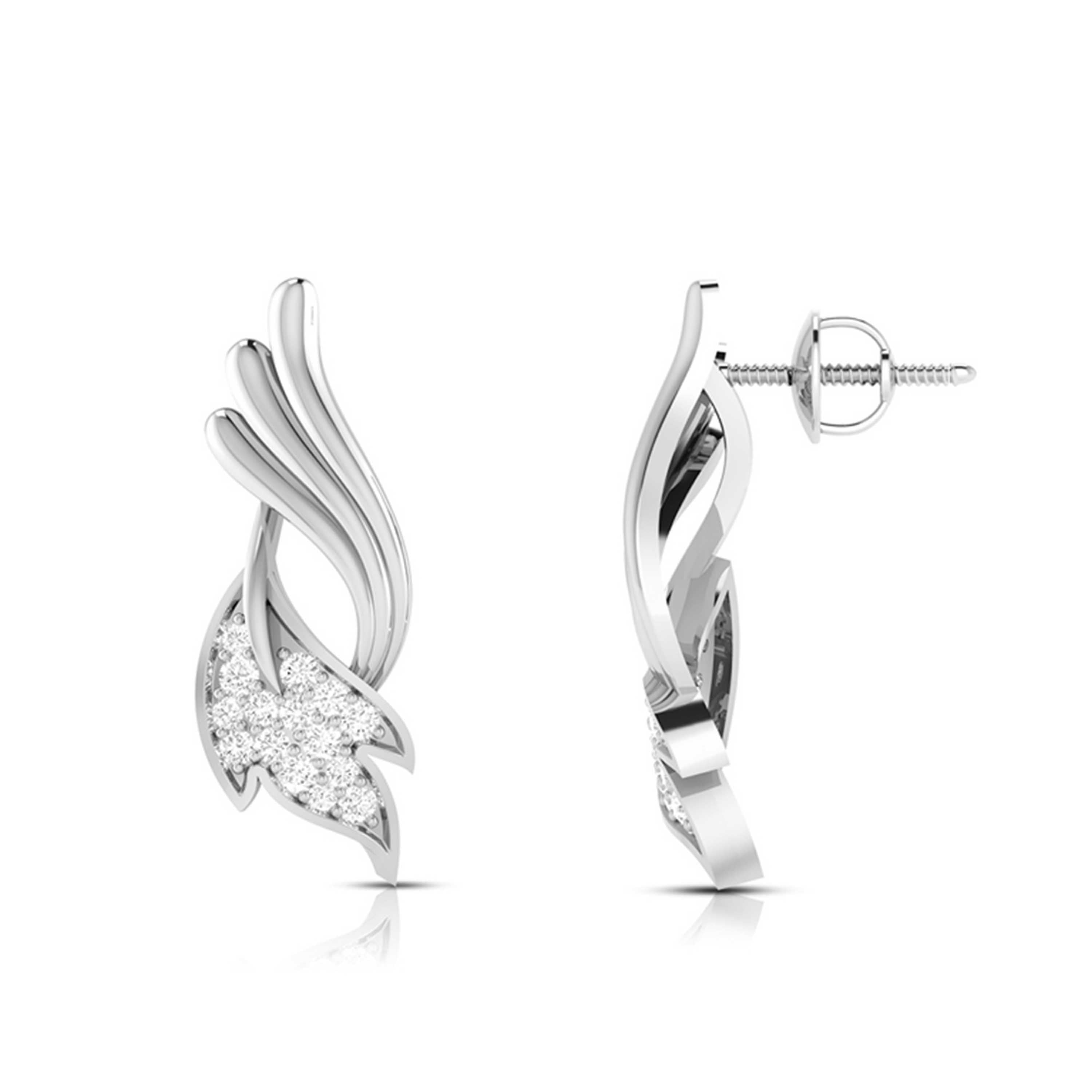 Small earrings design Jenewal Lab Grown Diamond Earrings Fiona Diamonds