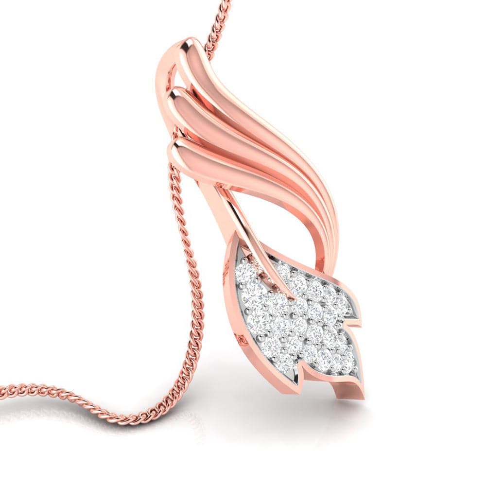 Sunlit modern lab grown diamond pendant design Fiona Diamonds