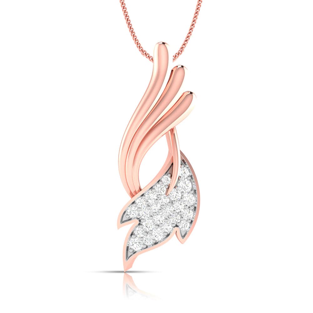 Sunlit modern lab grown diamond pendant design Fiona Diamonds