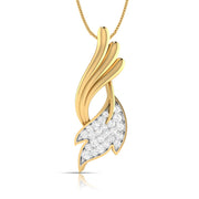 Sunlit modern lab grown diamond pendant design Fiona Diamonds