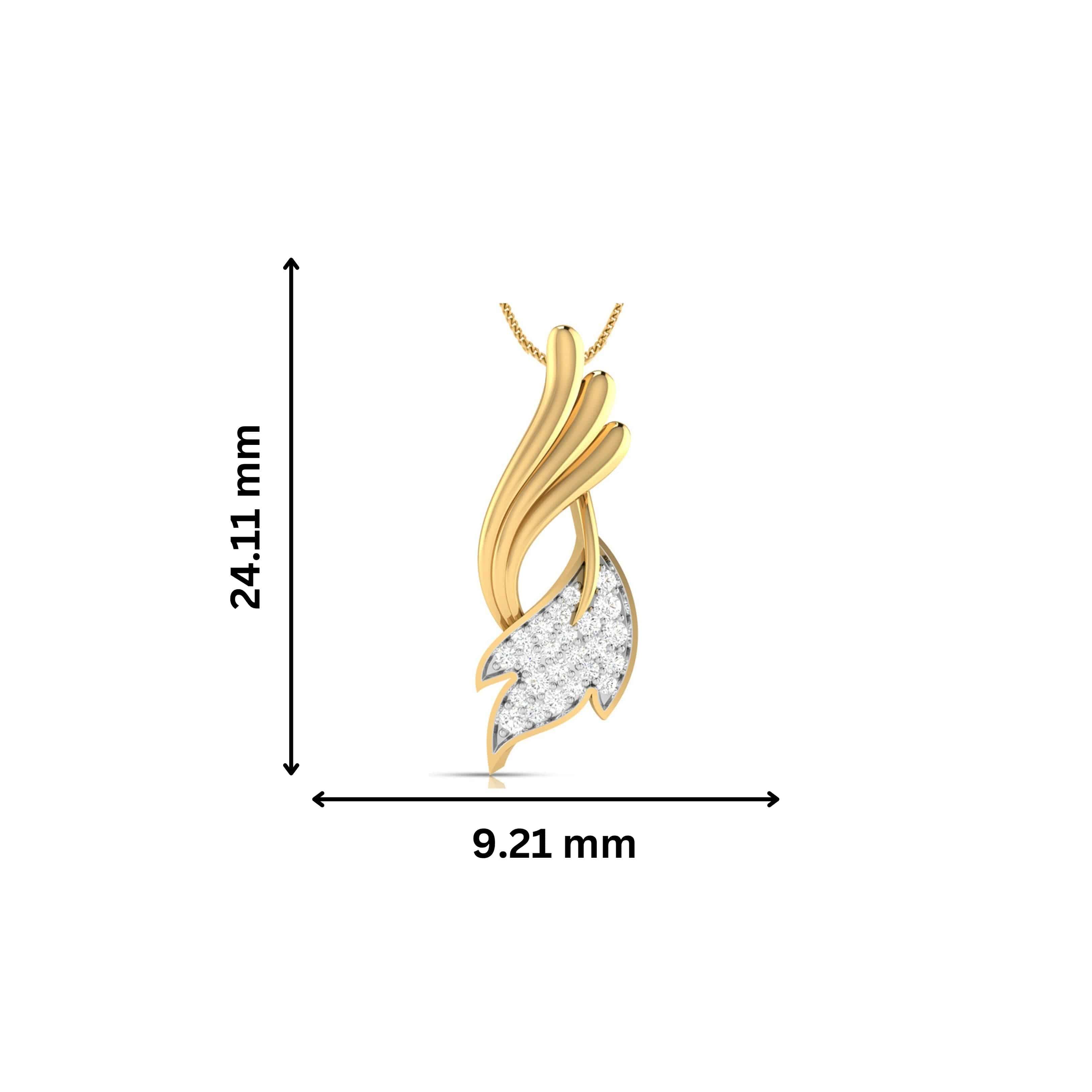 Sunlit modern lab grown diamond pendant design Fiona Diamonds