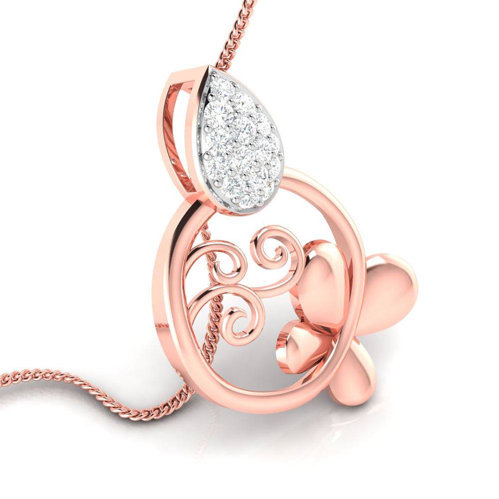 Pure lab grown diamond pendant design for women Fiona Diamonds