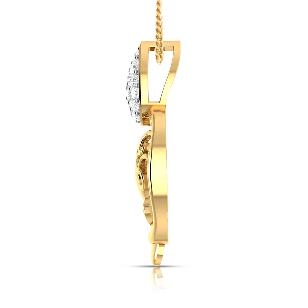Pure lab grown diamond pendant design for women Fiona Diamonds