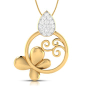 Pure lab grown diamond pendant design for women Fiona Diamonds