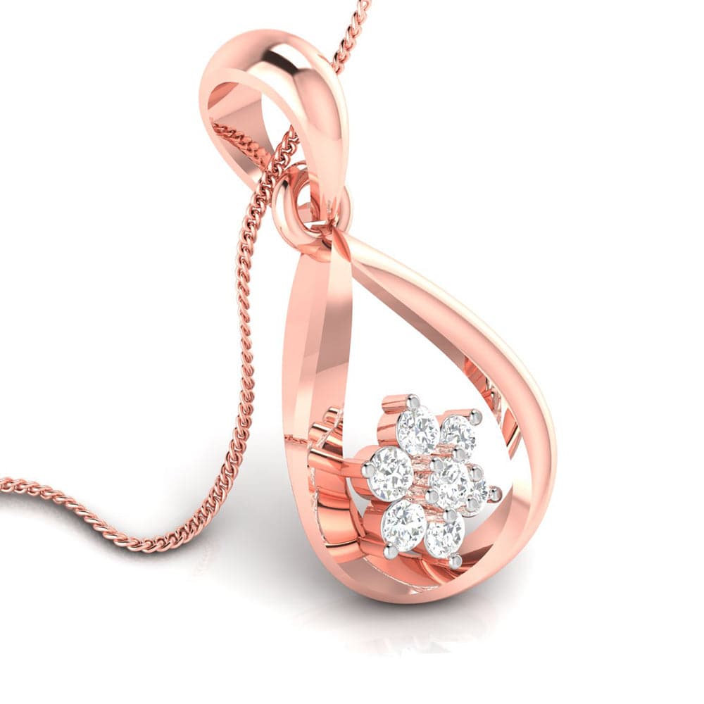 Cruxi lab grown diamond pendant design for women Fiona Diamonds
