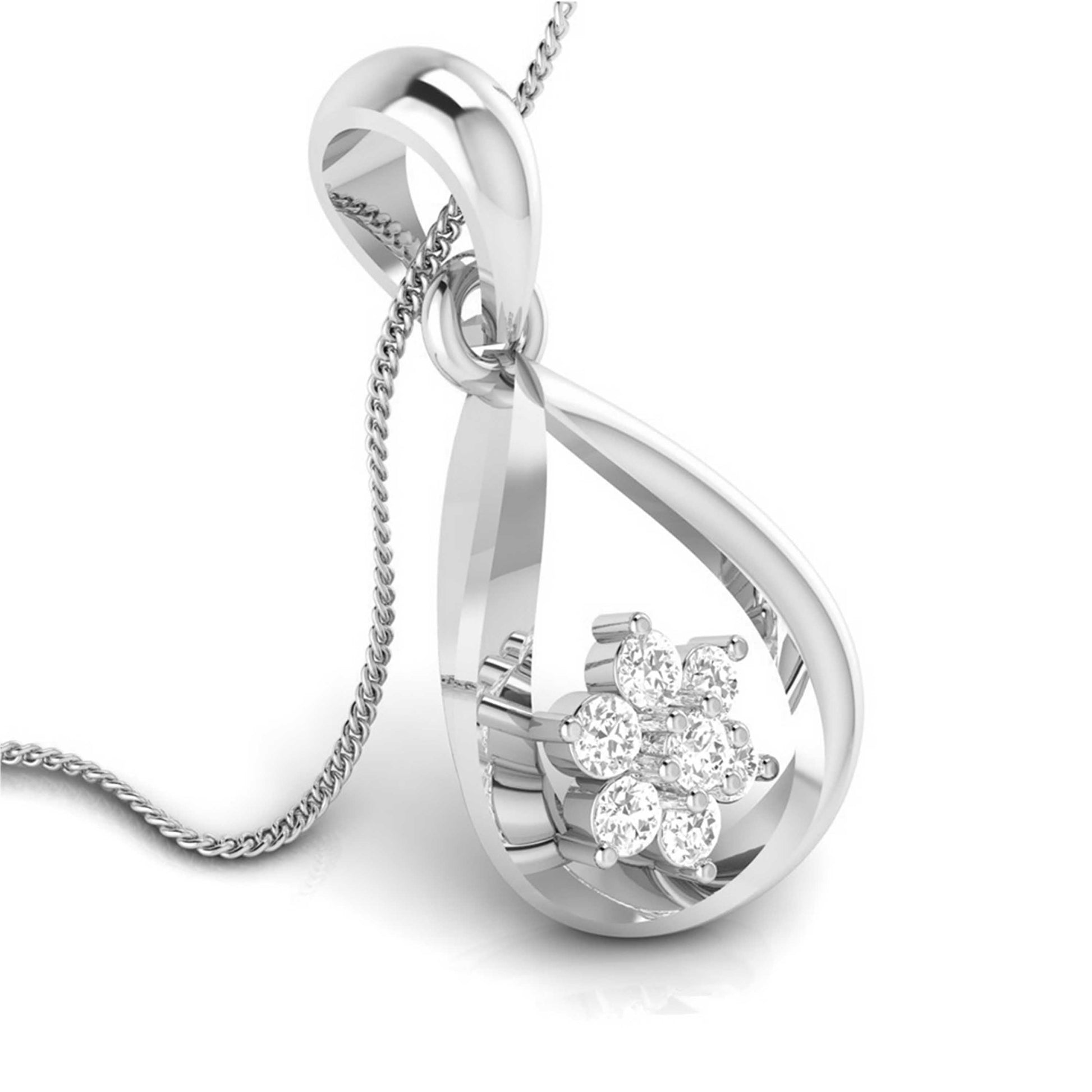 Cruxi lab grown diamond pendant design for women Fiona Diamonds