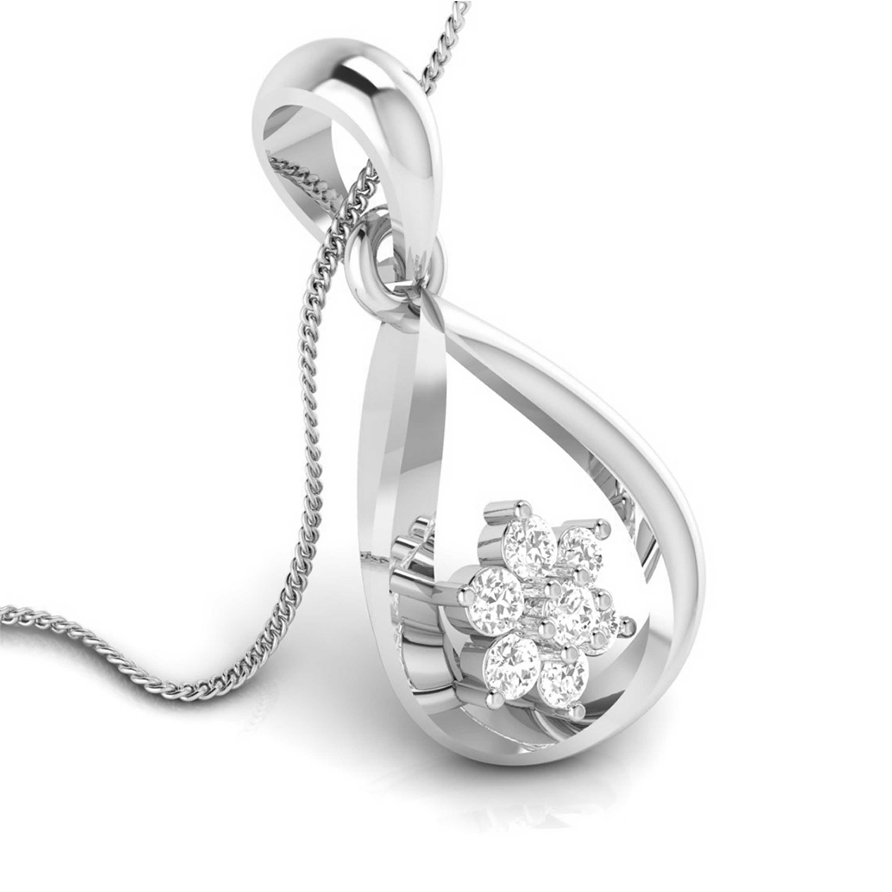 Cruxi lab grown diamond pendant design for women Fiona Diamonds
