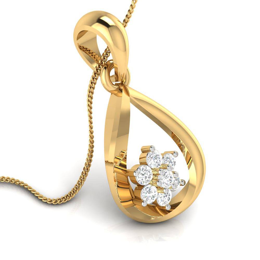 Cruxi lab grown diamond pendant design for women Fiona Diamonds