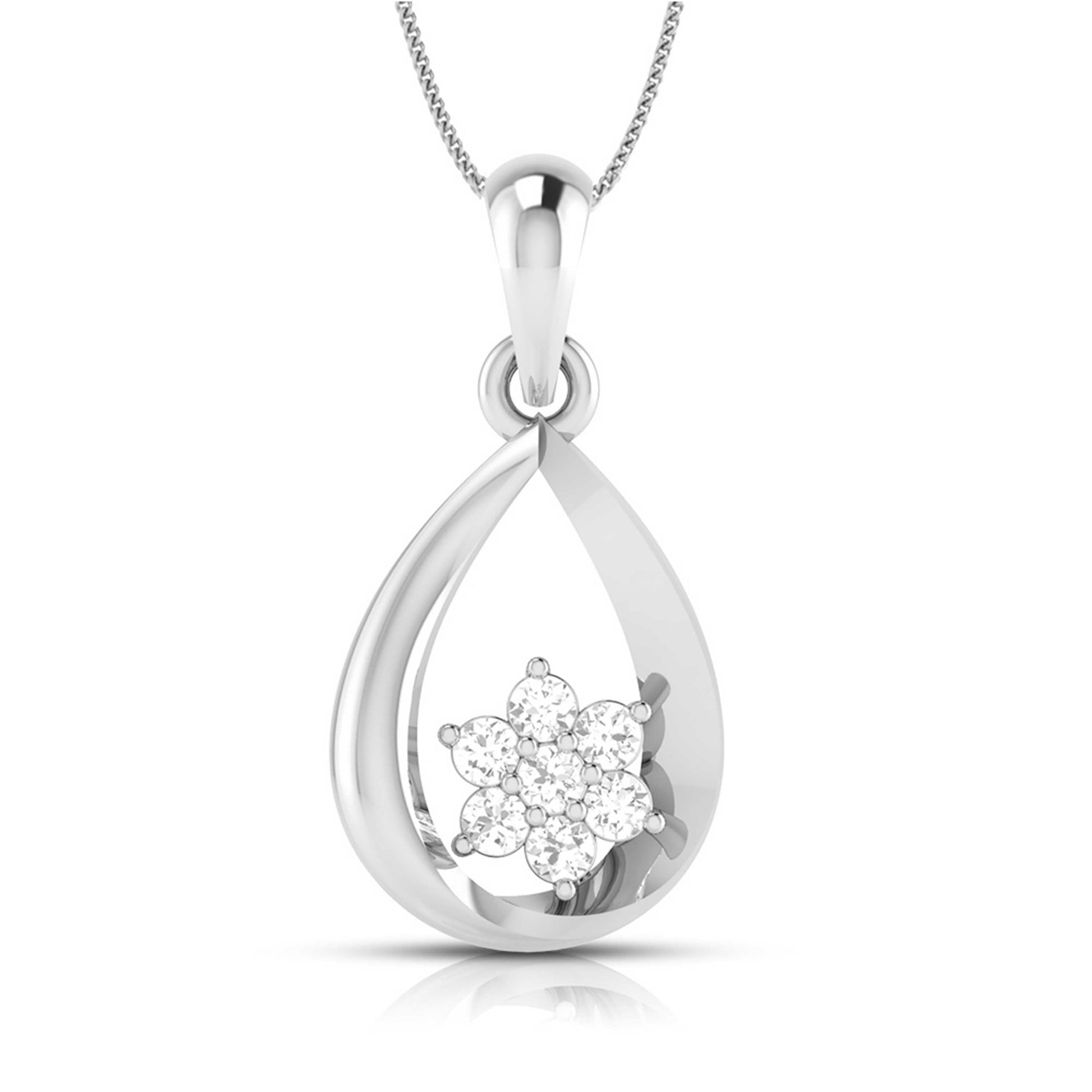Cruxi lab grown diamond pendant design for women Fiona Diamonds
