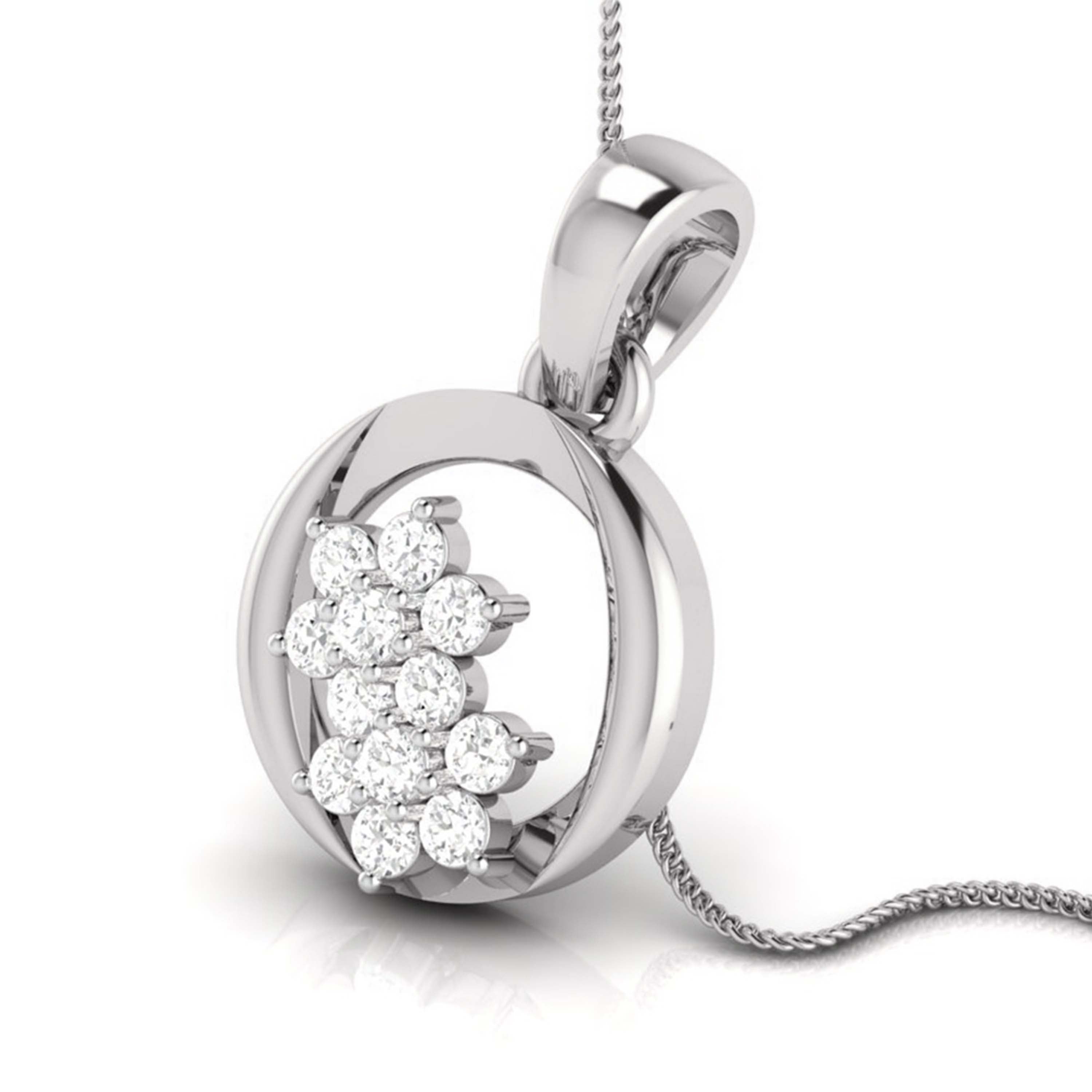 Brute lab grown diamond pendant design for women Fiona Diamonds