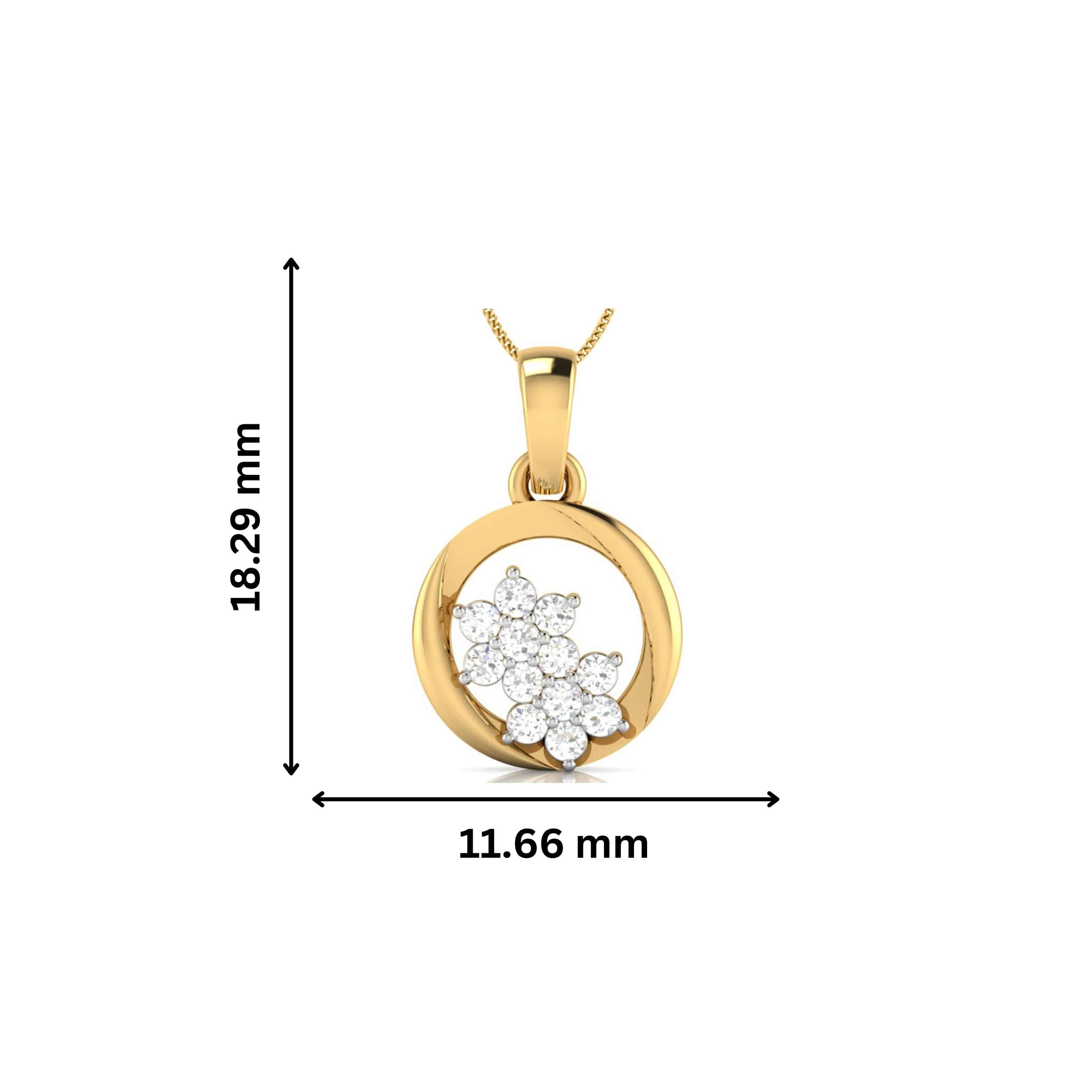Brute lab grown diamond pendant design for women Fiona Diamonds