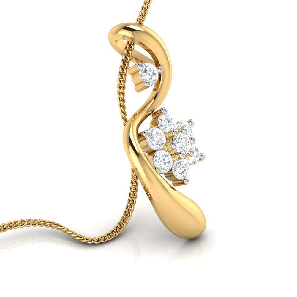 Kishek lab grown diamond pendant designs for female Fiona Diamonds