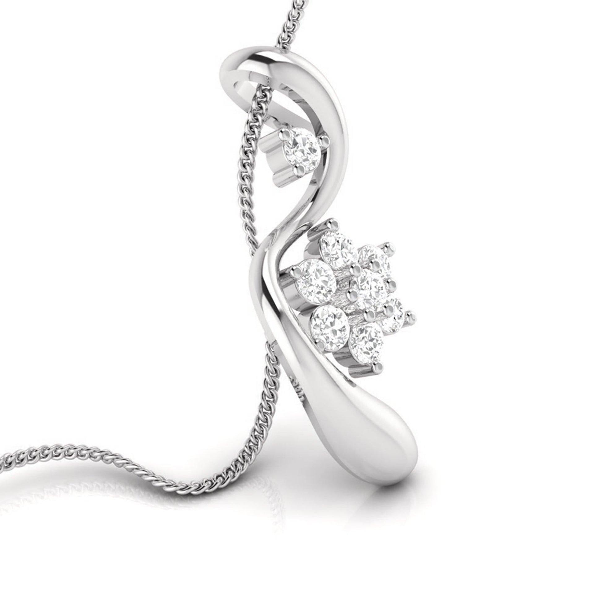 Kishek lab grown diamond pendant designs for female Fiona Diamonds