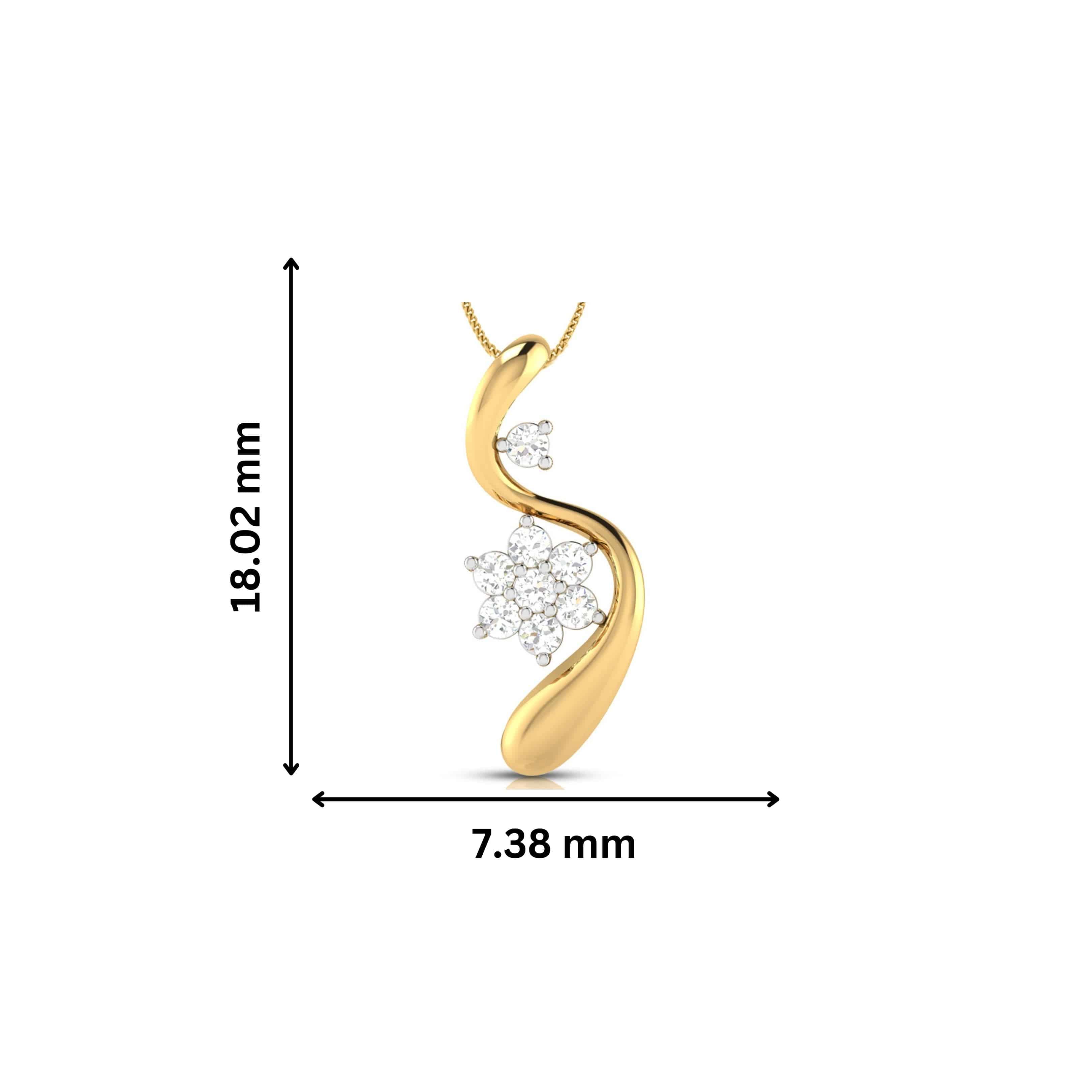 Kishek lab grown diamond pendant designs for female Fiona Diamonds