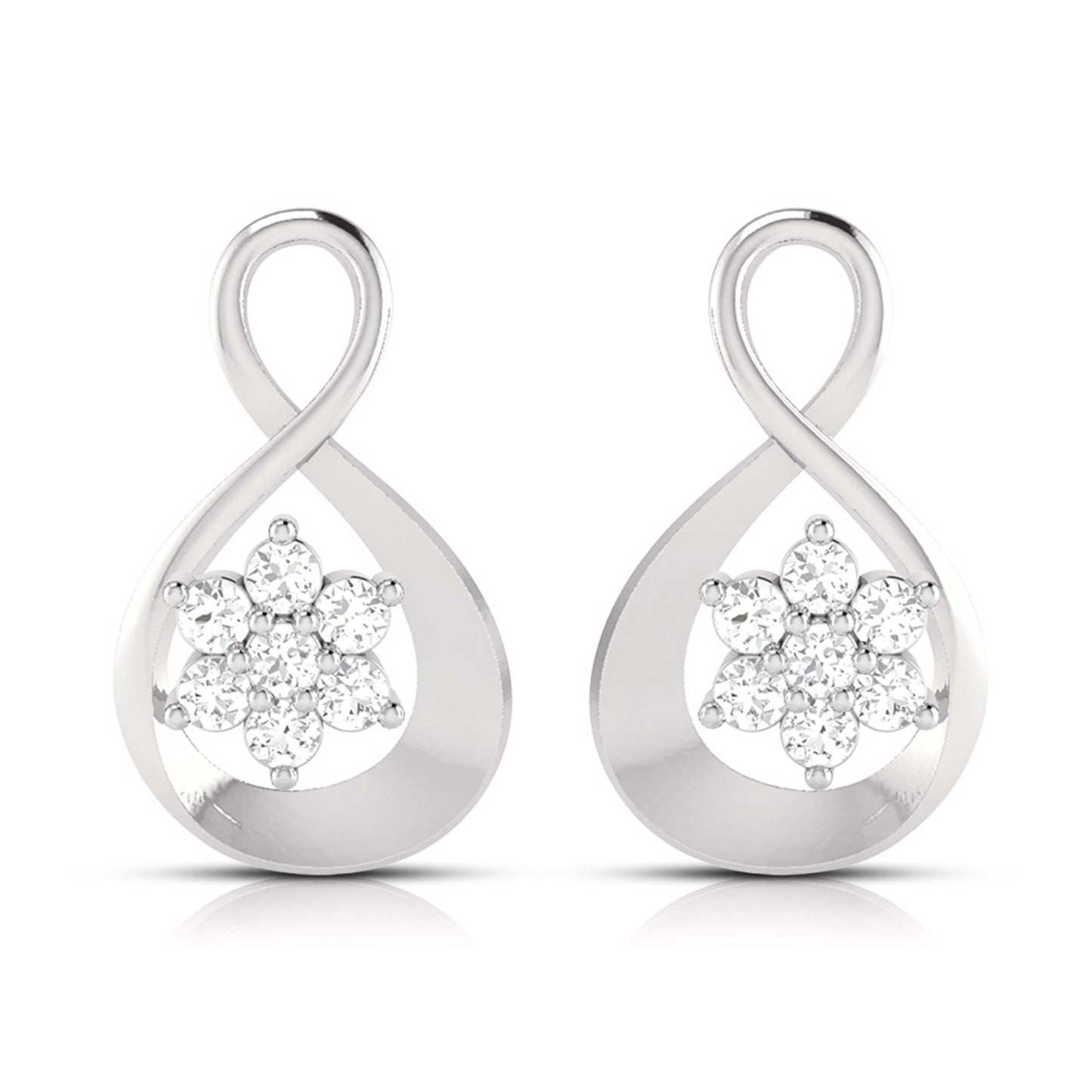 Latest earrings design Santayana Lab Grown Diamond Earrings Fiona Diamonds