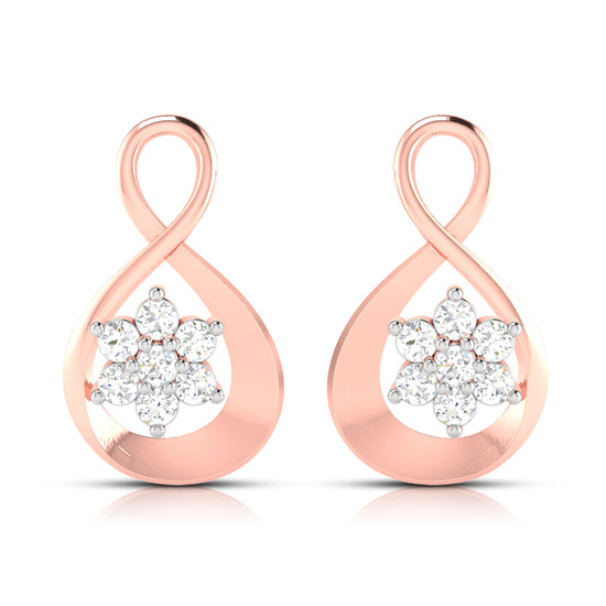 Latest earrings design Santayana Lab Grown Diamond Earrings Fiona Diamonds
